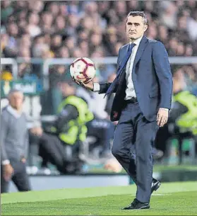  ?? FOTO: GETTY ?? Ernesto Valverde celebró otro triunfo importantí­simo en el Benito Villamarín