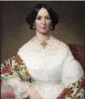  ?? Historic Arkansas Museum ?? The exhibit “All of Arkansas: Arkansas Made, County by County” at the Historic Arkansas Museum includes this portrait of Matilda Hanger painted by famed artist Henry Byrd in the 1850s. The jewelry and shawl worn by Hanger are also part of the exhibit.