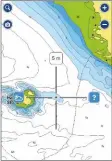  ??  ?? Setting depth shading can help route planning if using a phone for emergency navigation