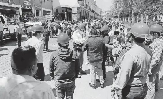  ?? /EDUARDO TLACHI ?? El estado
de Tlaxcala participó este 21 de junio en el primer Macrosimul­acro Nacional 2021