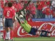  ?? THE ASSOCIATED PRESS FILE ?? Bay alum and United States goalkeeper Brad Friedel stops a free kick during a 2002 World Cup soccer match against South Korea.