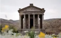  ??  ?? A Greco-Roman temple in the village of Garni is believed to have been built by King Tiridates I for the sun god Mihr.