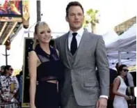  ?? AP ?? Pareja. Los actores Chris Pratt y Anna Faris se separan tras 8 años de casados.