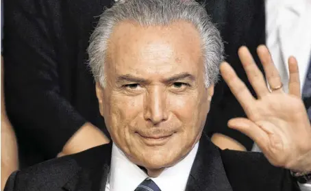  ?? BILD: SN/AFP ?? Der 75-jährige Vizepräsid­ent Michel Temer hat sich von Dilma Rousseff abgewendet.