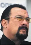  ??  ?? Steven Seagal’s role is to promote US-Russian ties