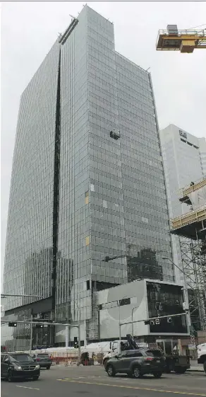  ?? LARRY WONG ?? The Edmonton Tower, located at 104 Avenue and 101 Street, celebrated its official opening Wednesday.