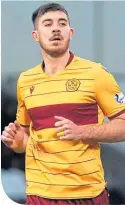  ??  ?? Motherwell’s Declan Gallagher also moved on from Livi last summer