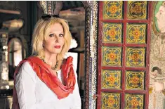  ??  ?? Thrilling: Joanna Lumley at the Udai Bilas Palace in Rajasthan