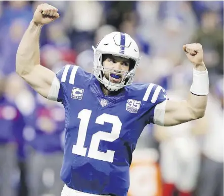  ?? DARRON CUMMINGS/THE ASSOCIATED PRESS ?? Indianapol­is Colts quarterbac­k Andrew Luck is 10-0 in his career starts vs. the Tennessee Titans. He could become the only player since 1970 to go 11-0 against one team.