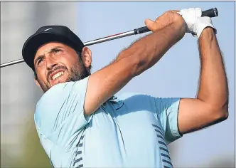  ??  ?? France’s Alex Levy aced the fourth hole yesterday