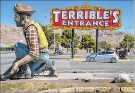  ?? L.E. Baskow Las Vegas Review-journal @Left_eye_images ?? Terrible’s hotel-casino in Jean remains closed Friday amid the pandemic. The Herbst family is planning a nongaming hotel at a site just west of I-15 at state Route 161.