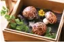  ??  ?? Steamed mushroom truffle buns MORE THAN PHP 2,000 PER PERSON PRIVATE ROOMS