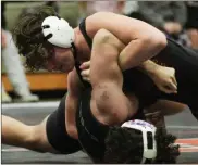  ?? Scott Herpst ?? Haygen Baker and the Lafayette Ramblers finished 3-2 at the Murray County Duals on Friday. It was the Ramblers’ final tune-up before the Area 6-3A Duals this Saturday at Ringgold.