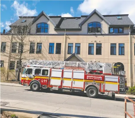  ?? OTTAWA FIRE SERVICES ?? No injuries were reported after a carbon monoxide scare at this Beech Street apartment forced roughly 30 tenants to evacuate.