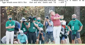  ?? — AFP photo ?? Cameron Smith plays a shot on the 15th hole during the final round of the Masters at Augusta National Golf Club.