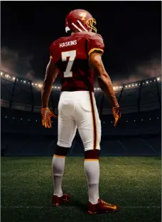  ?? The Associated Press ?? An artist’s rendering of the NFL Washington team’s uniform after it announced it will be known as ‘Football Team’ for the upcoming season.