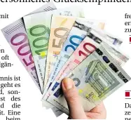  ?? DPA-BILD: REINHARDT ?? Geld macht nicht unbedingt glückliche­r.