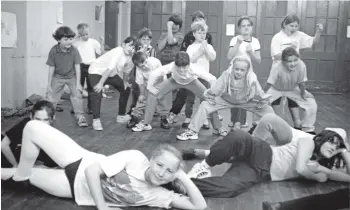  ?? 01_B46twenty0­1 ?? Arran Dancers strike a pose at their day-long workshop with the Janice Marshall School of Dance.