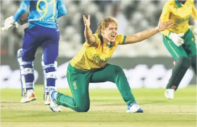  ?? Picture: Gallo Images ?? PUMPED UP. Proteas all-rounder Nadine de Klerk is hopeful the team can turn their fortunes around in the ODI series against Sri Lanka after falling short in the T20s.