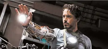  ?? ZADE ROSENTHAL/PARAMOUNT PICTURES ?? Robert Downey Jr. stars as billionair­e industrial­ist Tony Stark in the 2008 Marvel movie “Iron Man.”