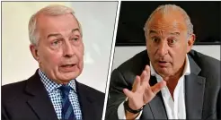  ??  ?? FEUD: Frank Field MP and former BHS owner Sir Philip Green