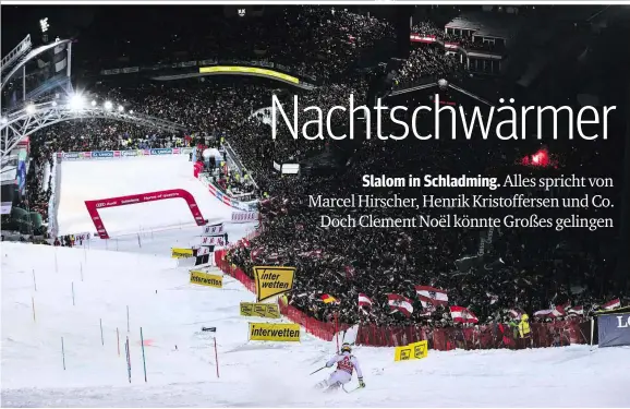  ??  ?? Rückblick: Im Vorjahr kam es zum Eklat rund um Henrik Kristoffer­sen. Unmittelba­r danach fuhr Marcel Hirscher (Bild) zu seinem zweiten Sieg beim Nightrace