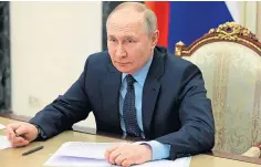  ?? ?? Putin’s campaign has ‘lost momentum’ says the MOD.