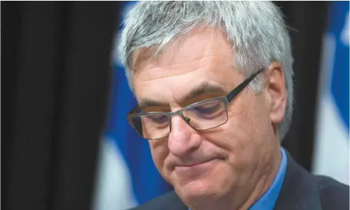  ?? JACQUES BOISSINOT LA PRESSE CANADIENNE ?? Jean-Marc Fournier croit avoir contribué à briser «le tabou» sur la spécificit­é de la nation québécoise au cours des onze derniers mois.