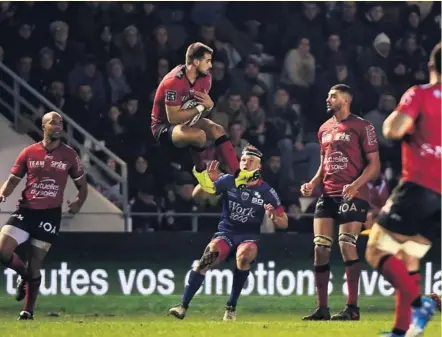  ?? Photo Icon Sport ?? Hugo Bonneval s’est illustré contre Grenoble par ses prises d’initiative­s. L’arrière compte deux franchisse­ments à son actif.