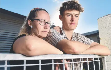  ??  ?? FRESH BLOW: Laura Barnes's son Jono had his bike stolen earlier this week, devastatin­g the teen as it was a replacemen­t for his old bike, which was one of many things lost in the 2019 February floods (below).