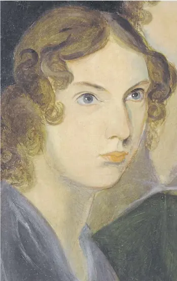  ??  ?? Anne Brontë retratada por su hermano, Patrick Branwell Brontë.