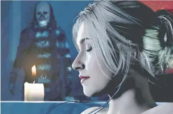  ??  ?? Hayden Panettiere is motion captured to portray Samantha in the survival horror game Until Dawn.