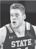  ??  ?? South Dakota State forward Mike Daum averaged 23.8 points. STEVEN BRANSCOMBE/USA TODAY SPORTS