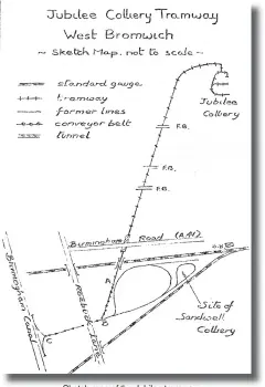  ??  ?? Sketch map of the Jubilee tramway