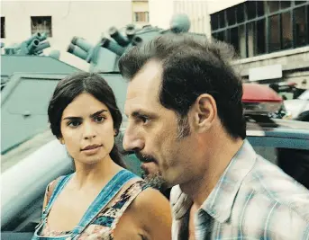  ?? TIFF ?? Rita Hayek stars as Shirine and Adel Karam is Tony in The Insult. Had Tony only listened to his wife, tensions would have been resolved with a simple box of chocolates.