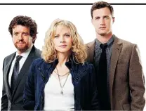  ??  ?? From left, Louis Ferreira, Kristin Lehman and Brendan Penny star in the promising crime drama Motive, which debuts Sunday, Feb. 3.