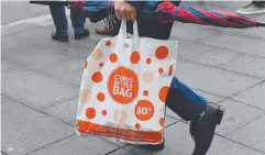  ??  ?? COSTLY MOVE: Coles has been giving out free reusable bags.