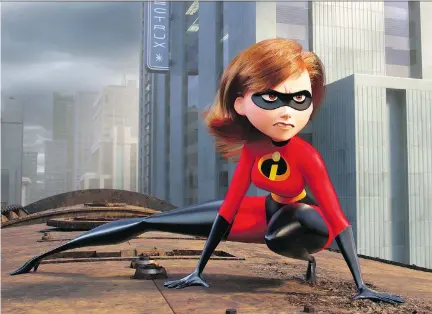  ?? DISNEY/PIXAR ?? Holly Hunter, who voices Helen/ Elastigirl says she admires the character for being “a surgical and unflappabl­e queen.”