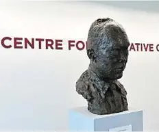  ?? AFP ?? Towering presence A bust of Lee in the Lee Kuan Yew Centre of Innovative Cities at Singapore University of Technology and Design.