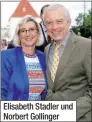  ??  ?? Elisabeth Stadler und Norbert Gollinger