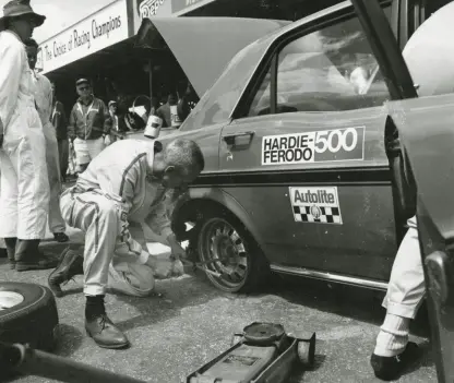  ??  ?? Left: Ford’s decision to run racing tyres at Bathurst in 1969 seemed like a good idea at the time...