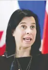  ?? ALLEN MCINNIS FILES ?? Mayor Valérie Plante says COVID-19 has drained the city’s resources.