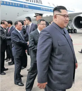  ?? Photo: Reuters ?? The North Korean leader, Kim Jong-un, arrives in Singapore on May 10, 2018.