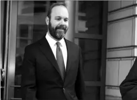  ?? ASSOCIATED PRESS ?? IN THIS FEB. 23 FILE PHOTO, RICK GATES LEAVES FEDERAL COURT in Washington. Paul Manafort’s trial opened this week with a display of his opulent lifestyle and testimony about what prosecutor­s say were years of financial deception. But the most critical...