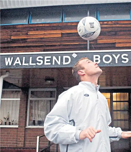  ??  ?? Making of legends: Former England striker Alan Shearer was just one of a series of top footballer­s to learn their trade at Wallsend Boys Club