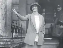  ??  ?? 0 Viscountes­s Astor, MP, became the first woman to speak in the House of Commons on this day in 1920