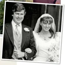  ?? ?? GROWN APART: The couple on their wedding day and, top, in happier times. Above left: Arundel Castle