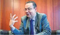  ?? ?? Germán Martínez plantea que el dinero del gobierno esté bancarizad­o.