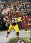  ?? NICK WASS — ASSOCIATED PRESS ?? Redskins linebacker London Fletcher had one of his best NFL seasons in 2012.