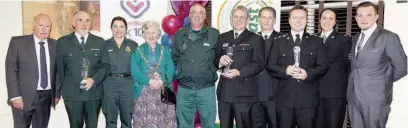  ?? Pictures: Nigel Player ?? ●● Cheshire emergency services won the Pride of Cheshire Award for their efforts in the aftermath of the Bosley mill disaster